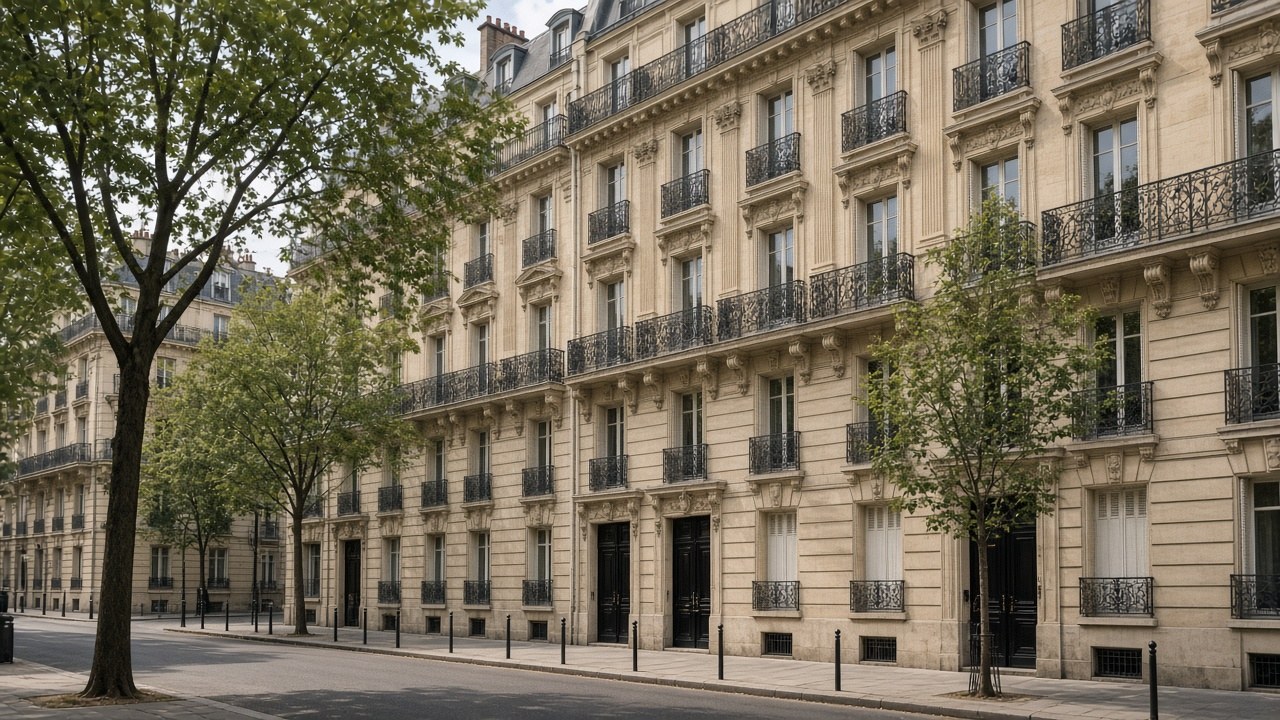 Rue de Constantine dans le 7e arrondissement de Paris, lumière haussmannienne
